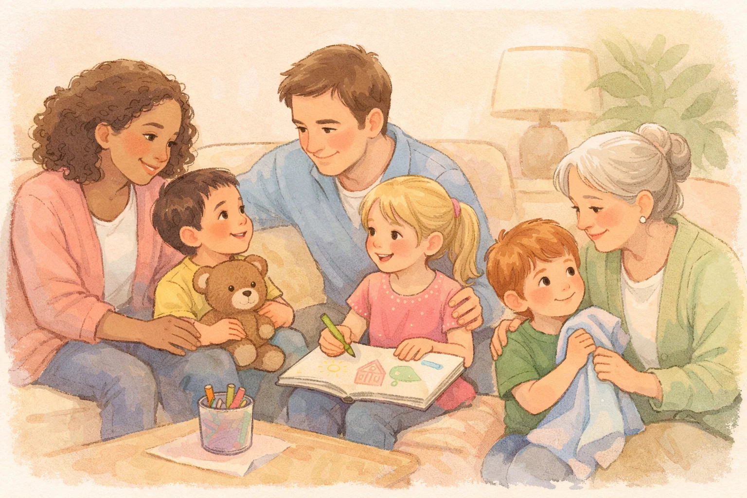 Grief support for parents and caregivers helping children cope with loss.