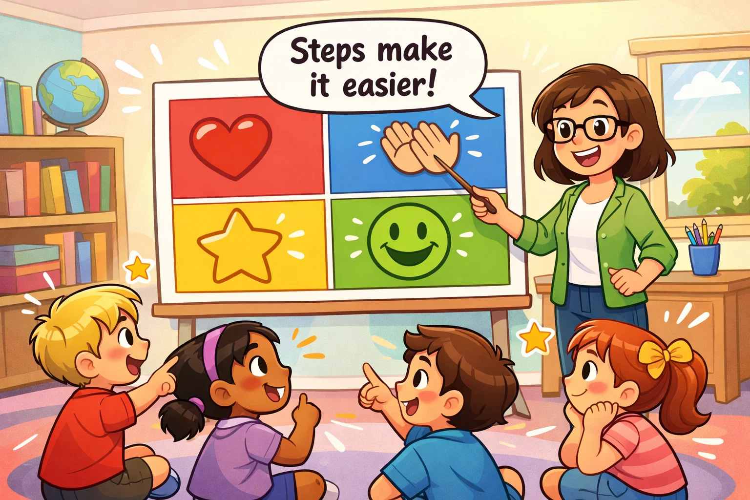 Guided prayer frameworks for children explained with simple visual steps.