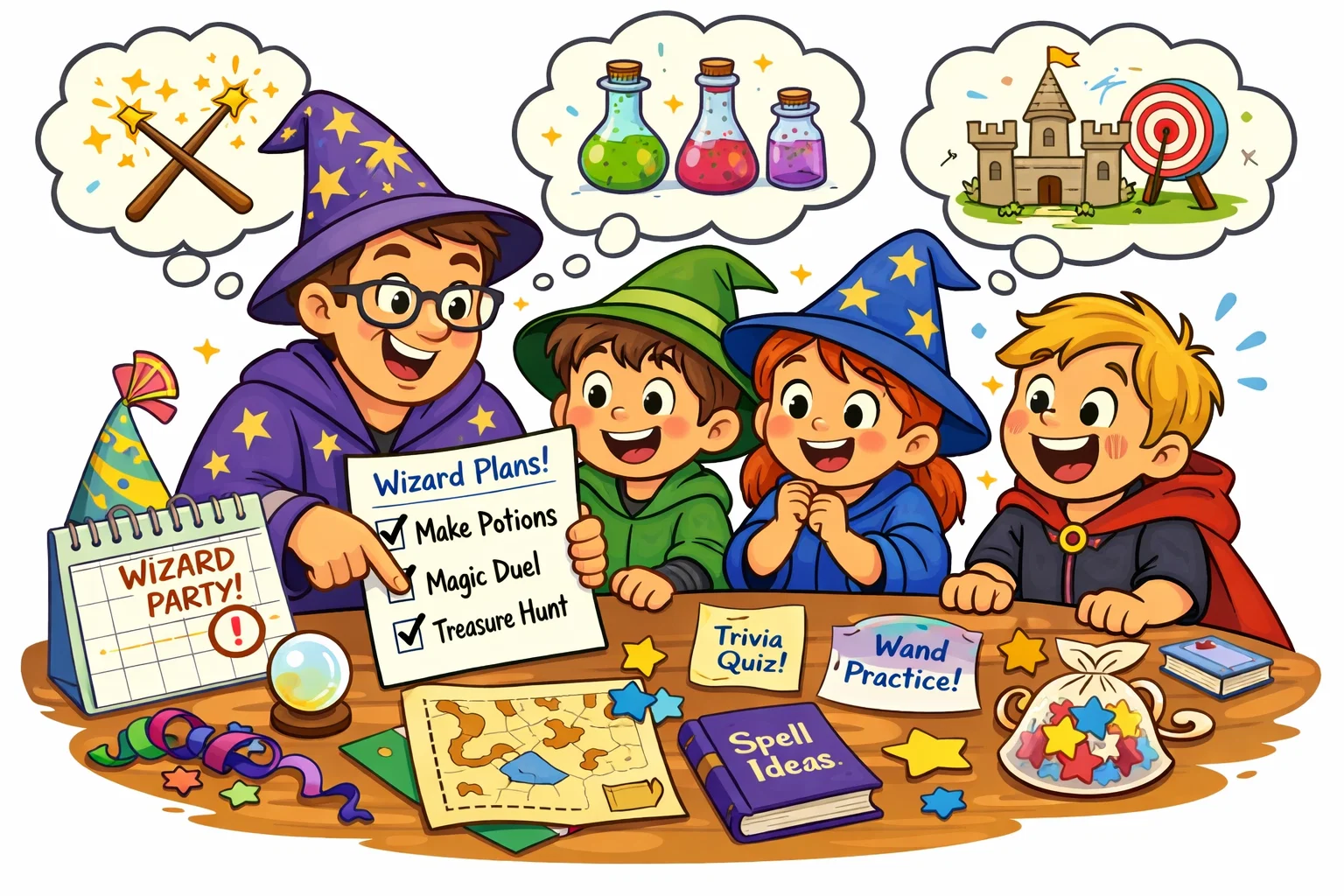 Harry Potter activity planning tips for organizing fun wizard activities for kids.
