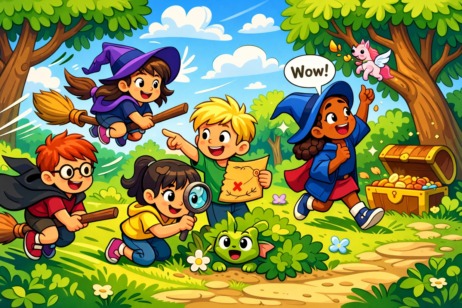 Harry Potter outdoor activities for kids enjoying wizard games outside.