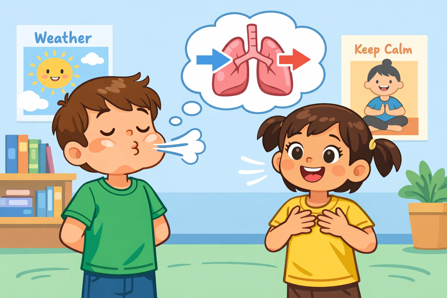 Lung capacity experiment introduction for kids learning how breathing works.