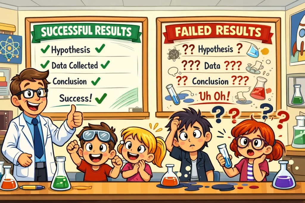 Purpose of fair testing in experiments with accurate and unreliable results compared.