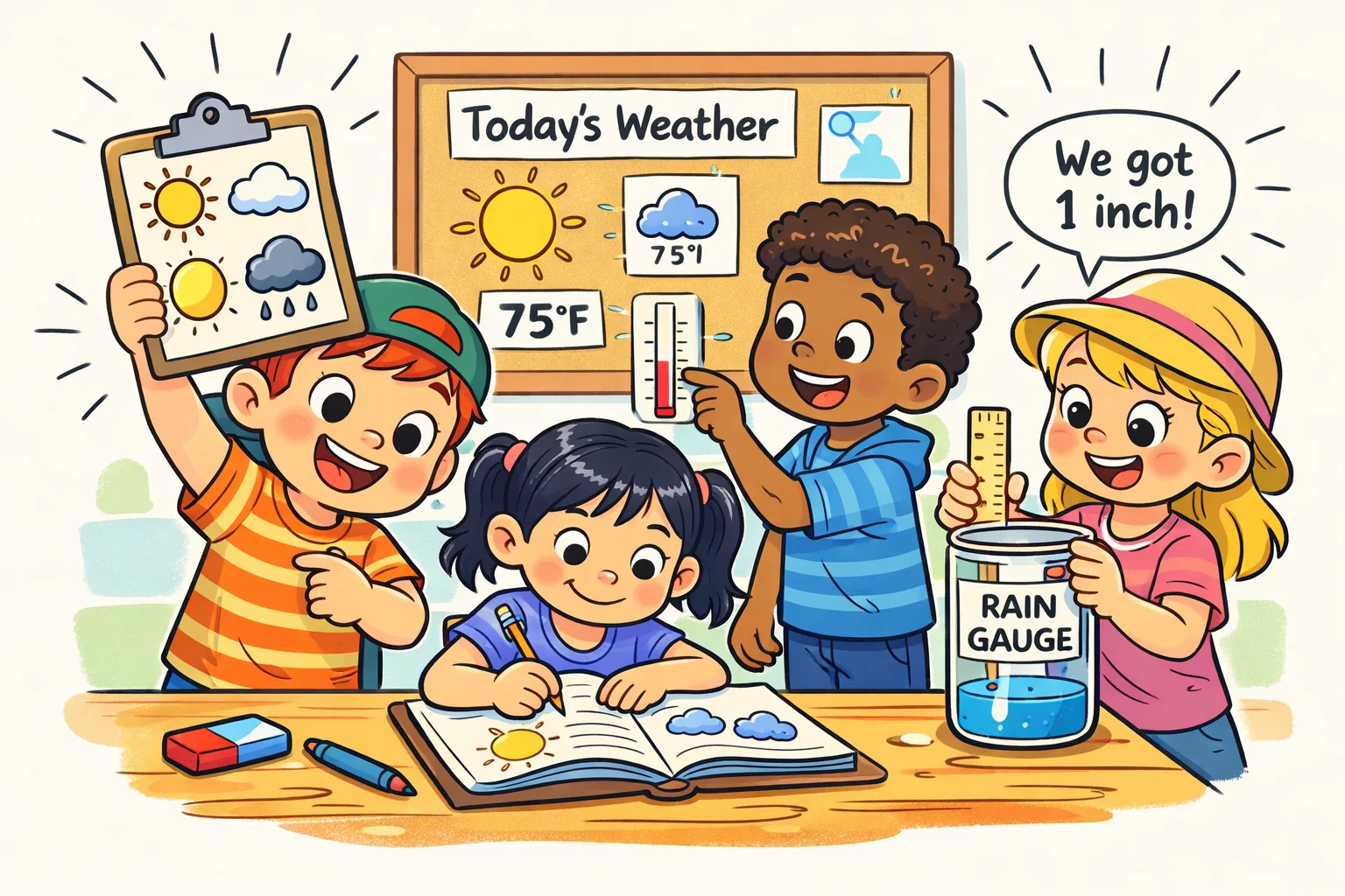 Weather data tracking activities for kids using logs charts and measurements. Weather data tracking activities for kids using logs charts and measurements.