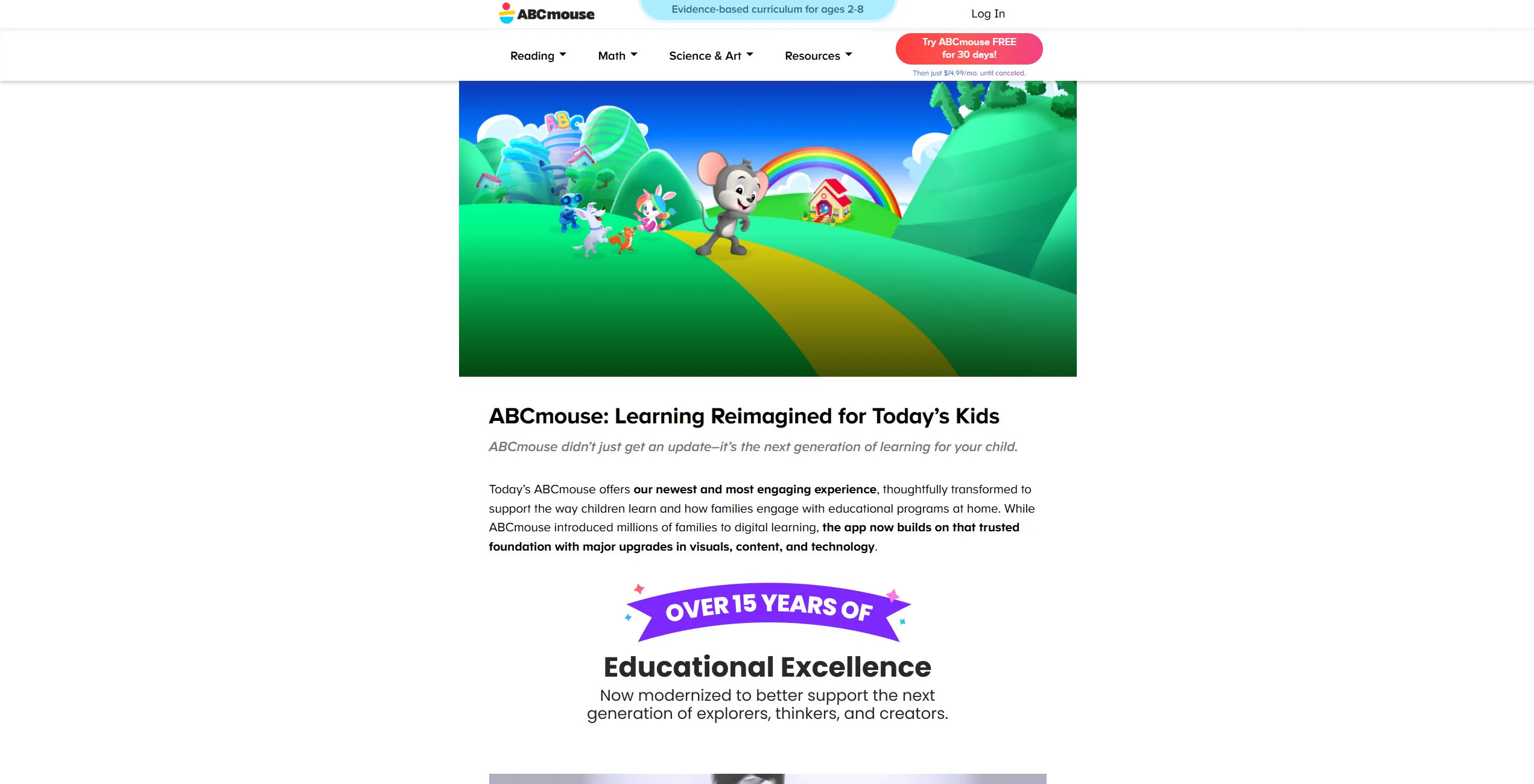 ABCmouse 2 Web Screenshot.
