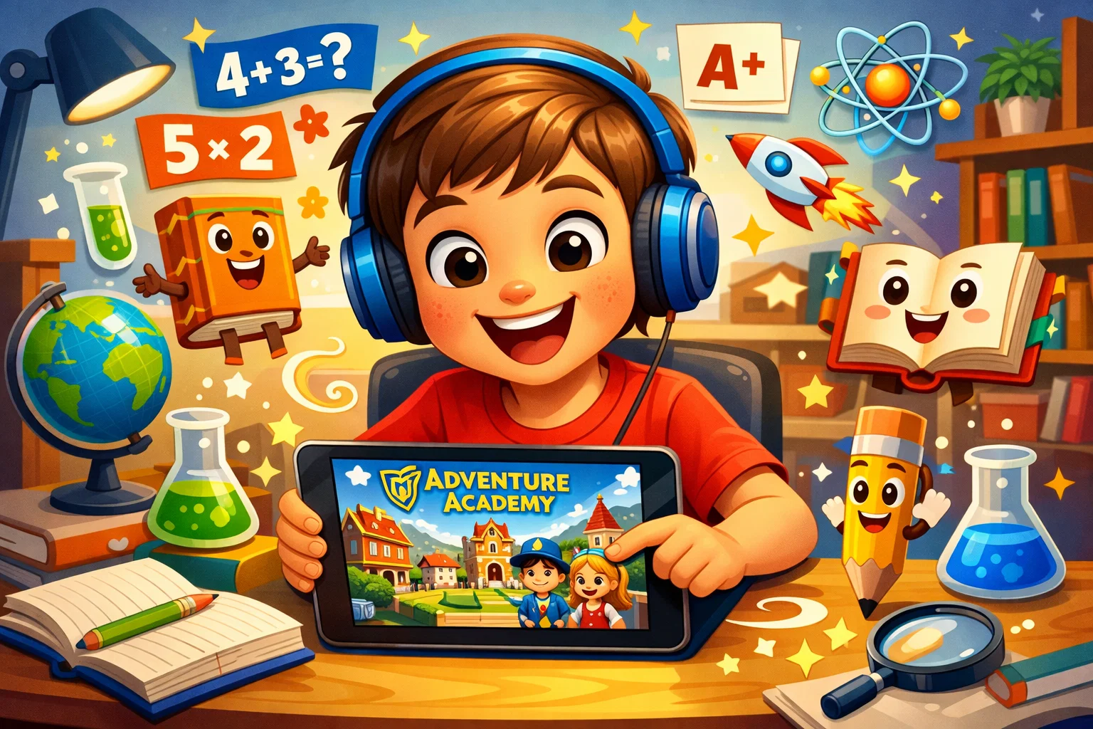 Adventure Academy review showing kids enjoying interactive learning in a safe, educational space.