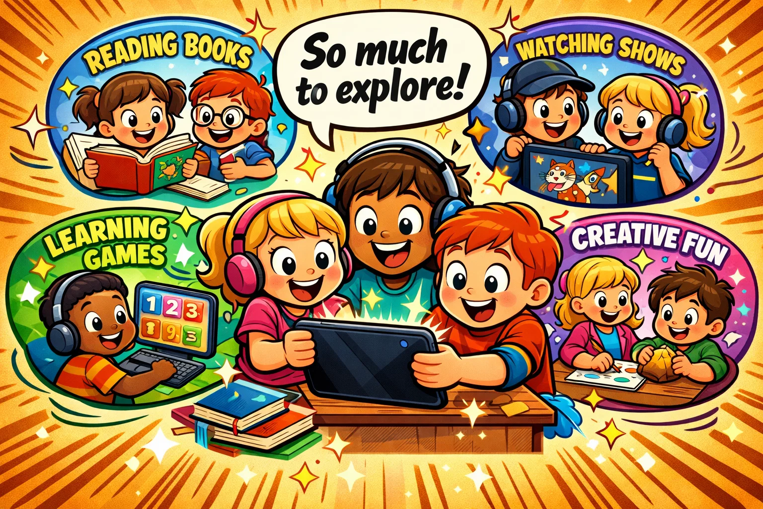  Amazon Kids Plus content for kids with books, shows, games, and learning.
