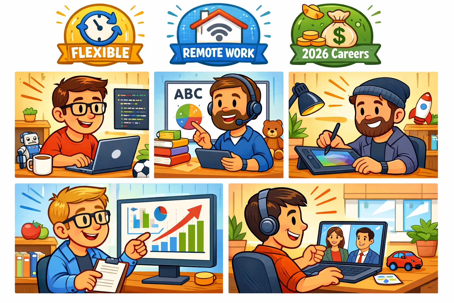  Best family friendly careers for fathers in 2026 working remotely.
