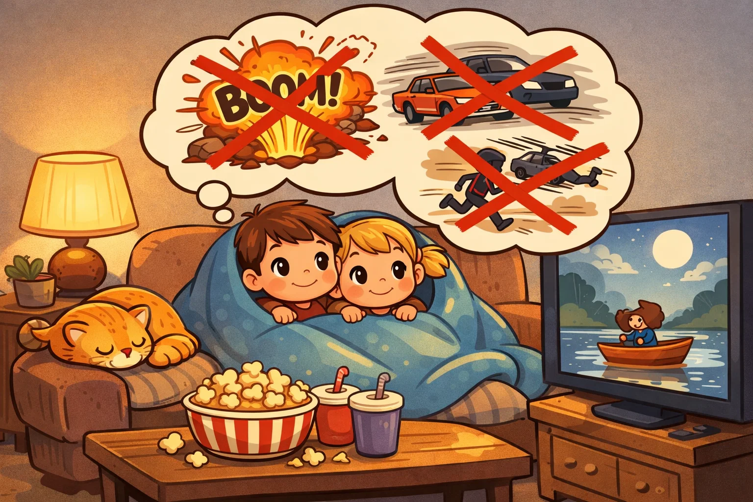 Best kids movies without fast paced content for calm family movie night.