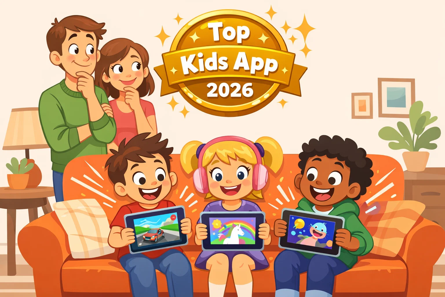 Best kids streaming app 2026 with children watching safe content.
