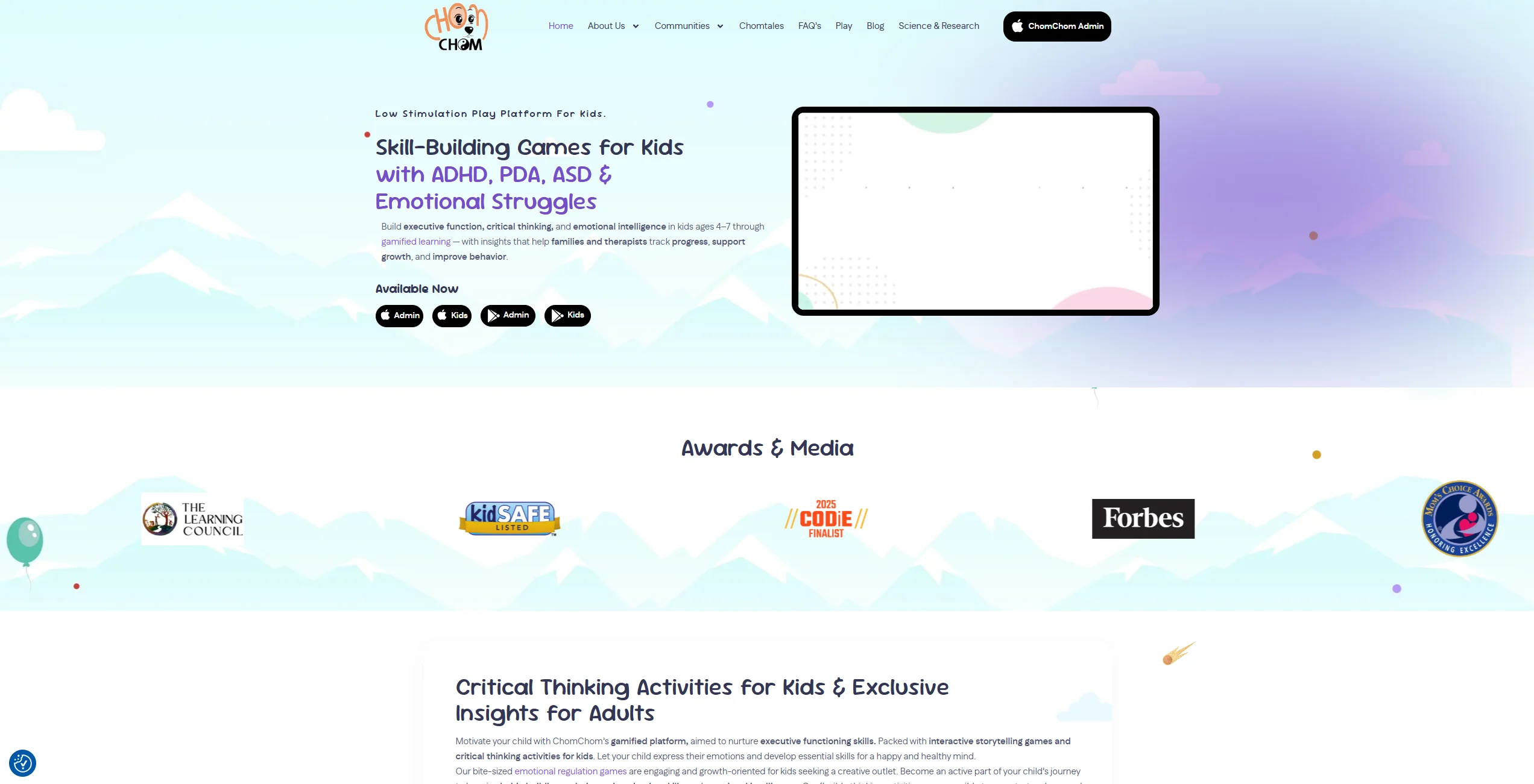 ChomChom Web Screenshot 
