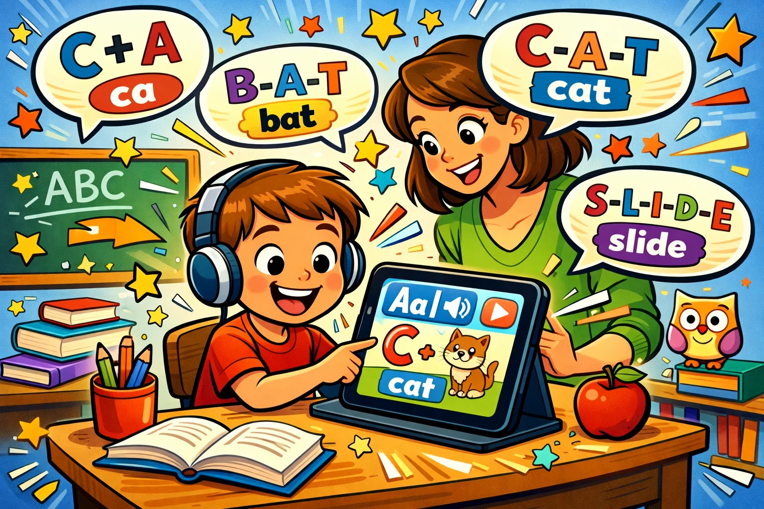 Fast Phonics review for kids with child using Reading Eggs phonics program.