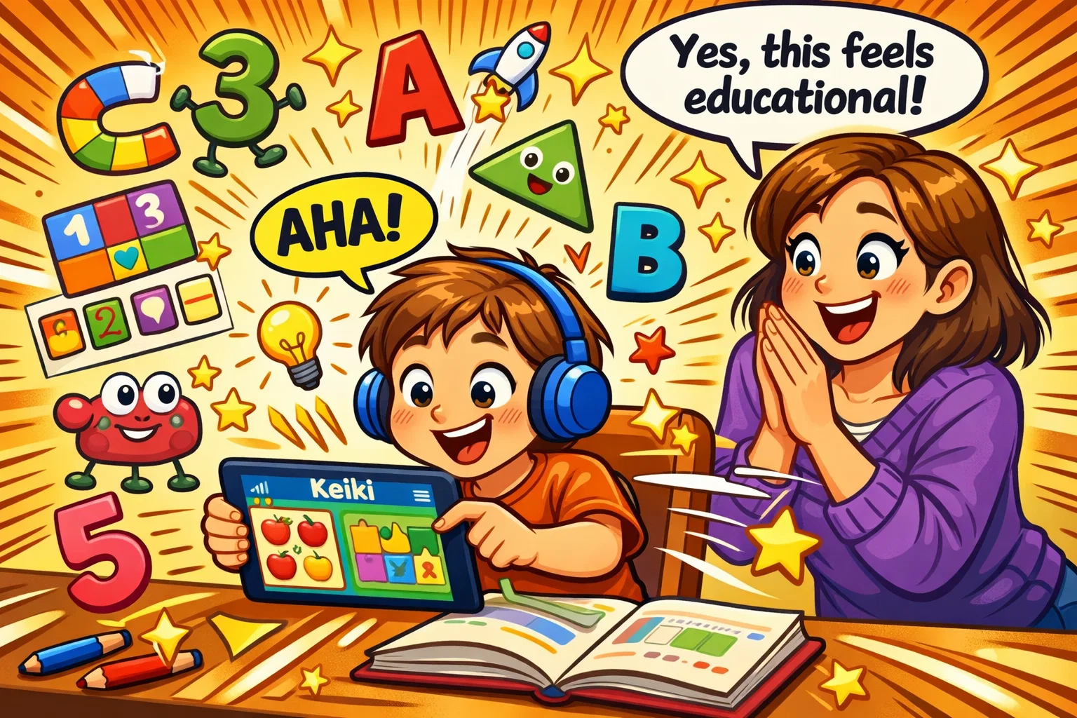  Is Keiki good for learning for kids with educational play and puzzle activities.
