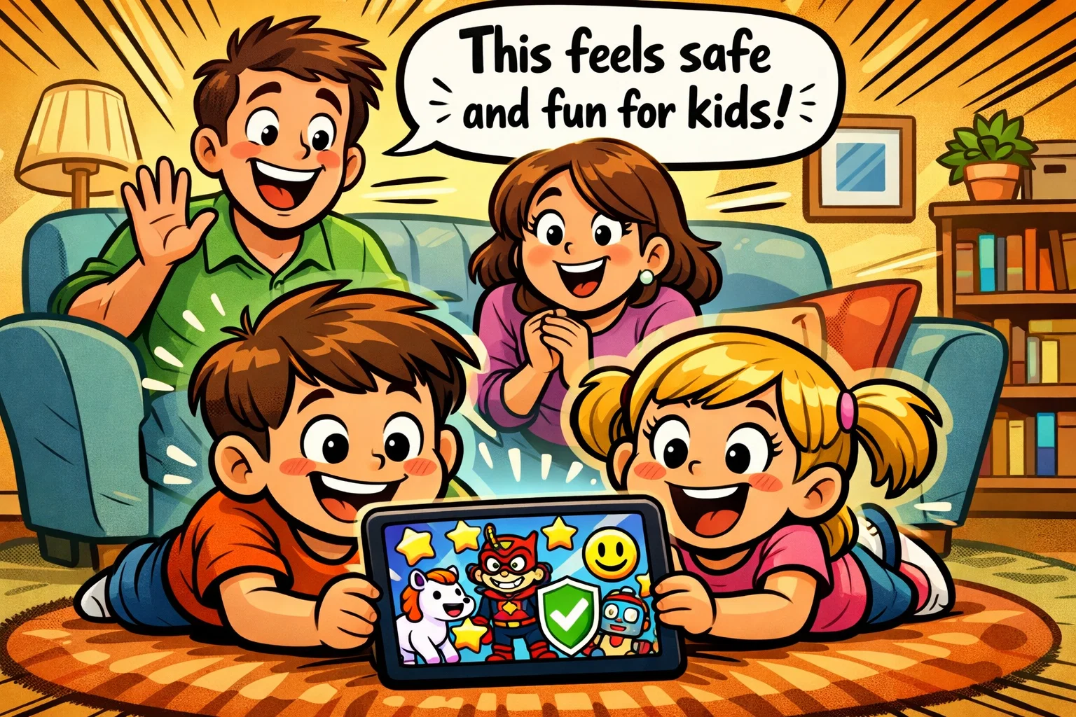 Kidoodle TV review showing safe for kids family watching at home.