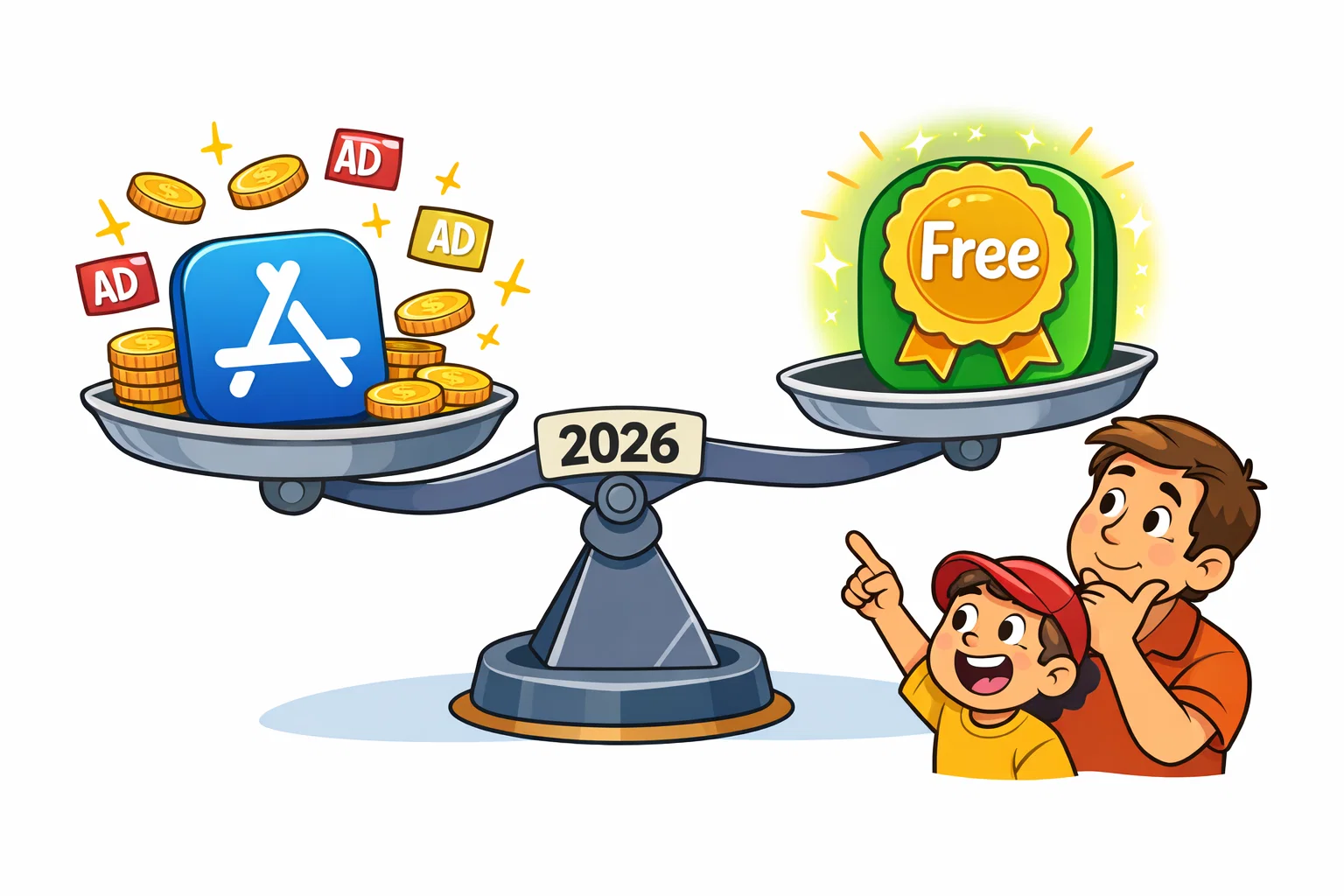 Kidoodle TV vs PBS Kids pricing 2026 showing free and ad models.
