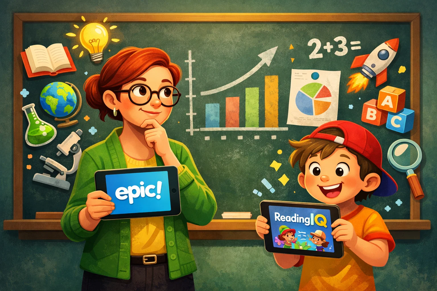  Kids using the apps, exploring educational content and interactive learning features.
