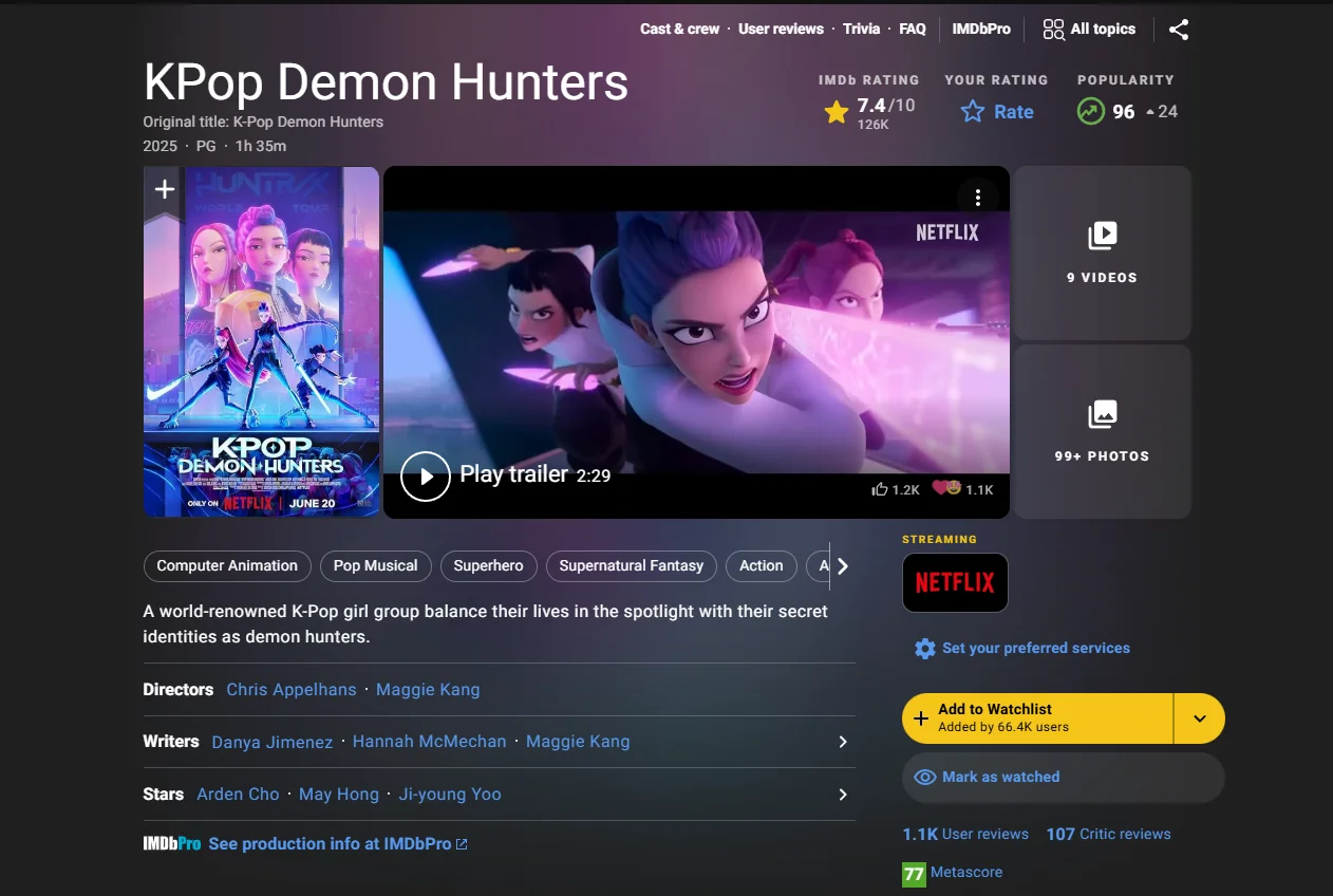 KPop Demon Hunters Screenshot

