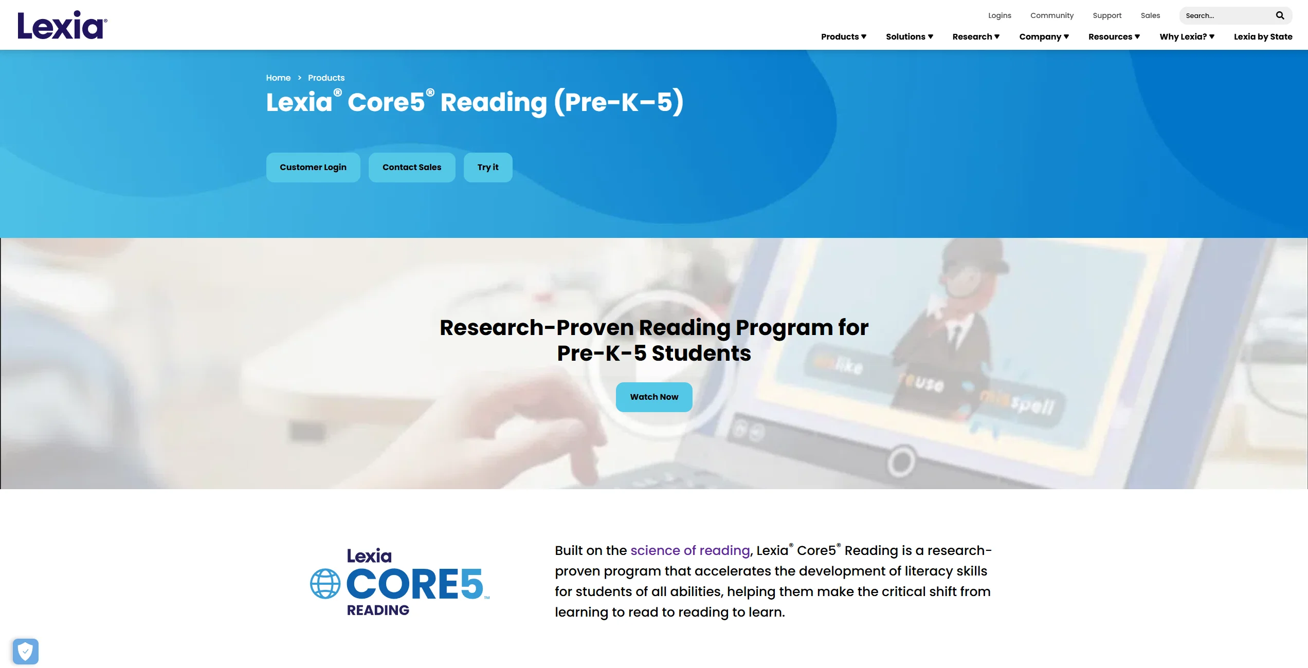  Lexia Core5 Web Screenshot. 
