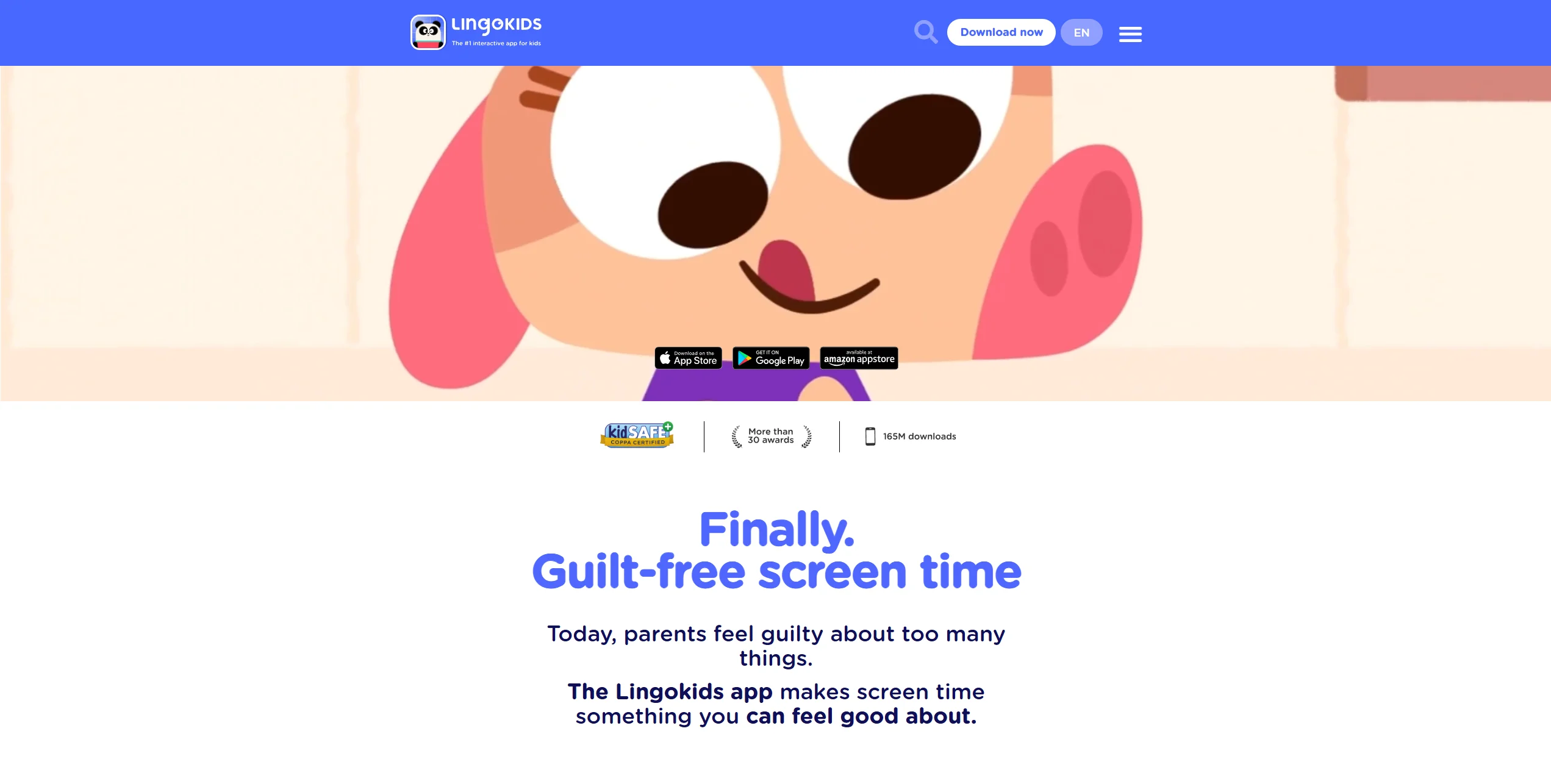  LingoKids Web Screenshot. 
