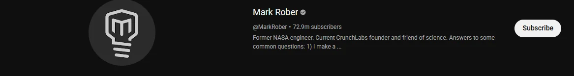 Screenshot of Mark Rober
