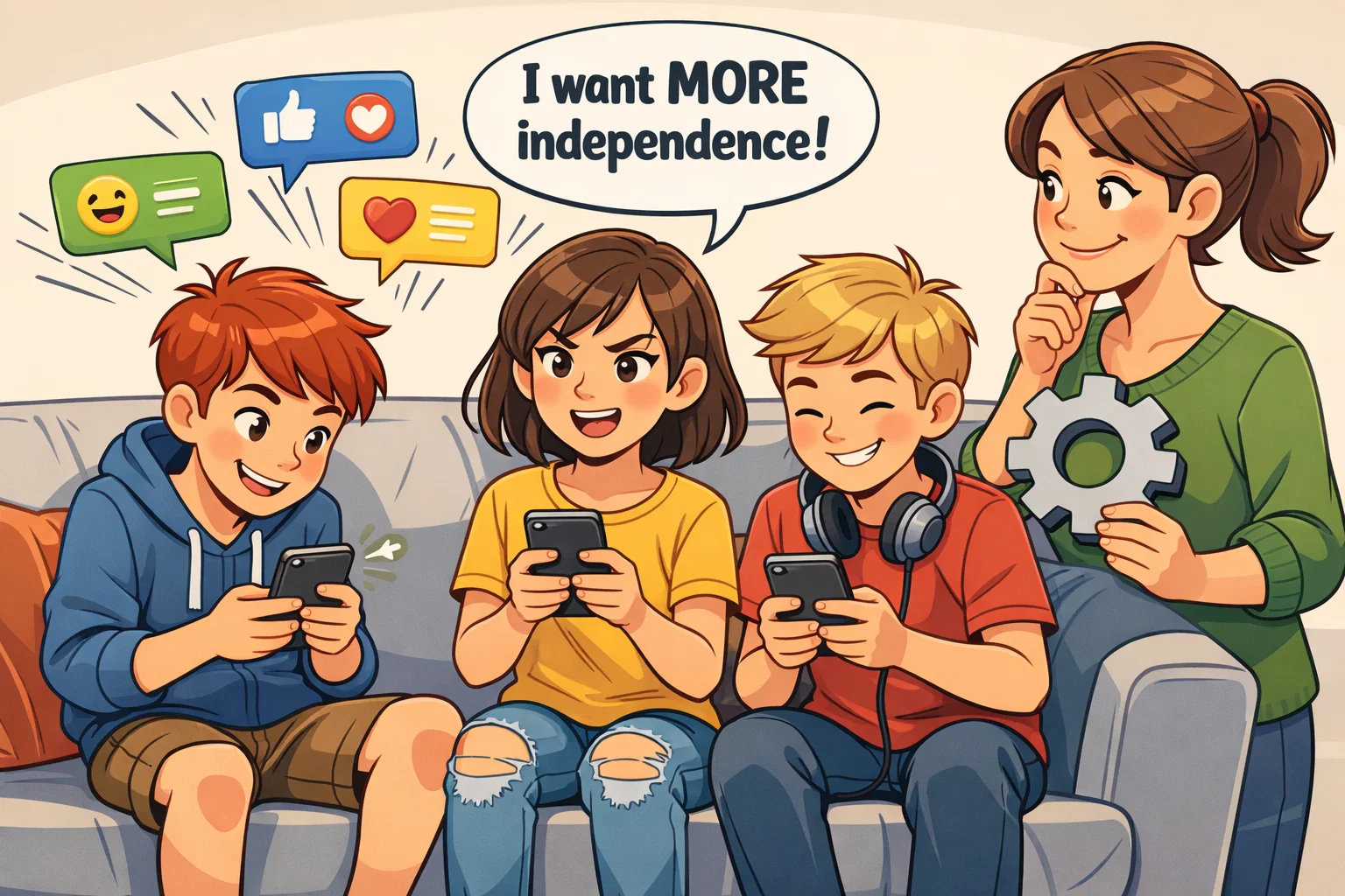 Messaging apps for kids ages 13 and older with parental supervision features.
