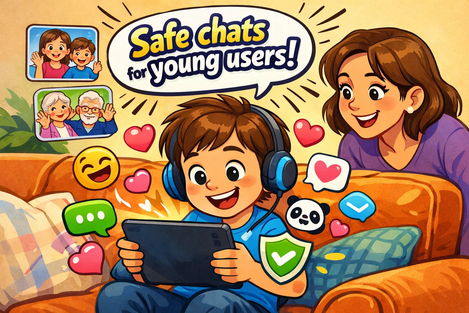 Messenger Kids review showing safe chats for young users with parent support.