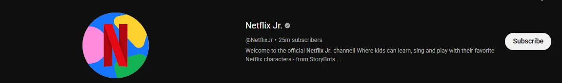 Screenshot of Netflix Jr.