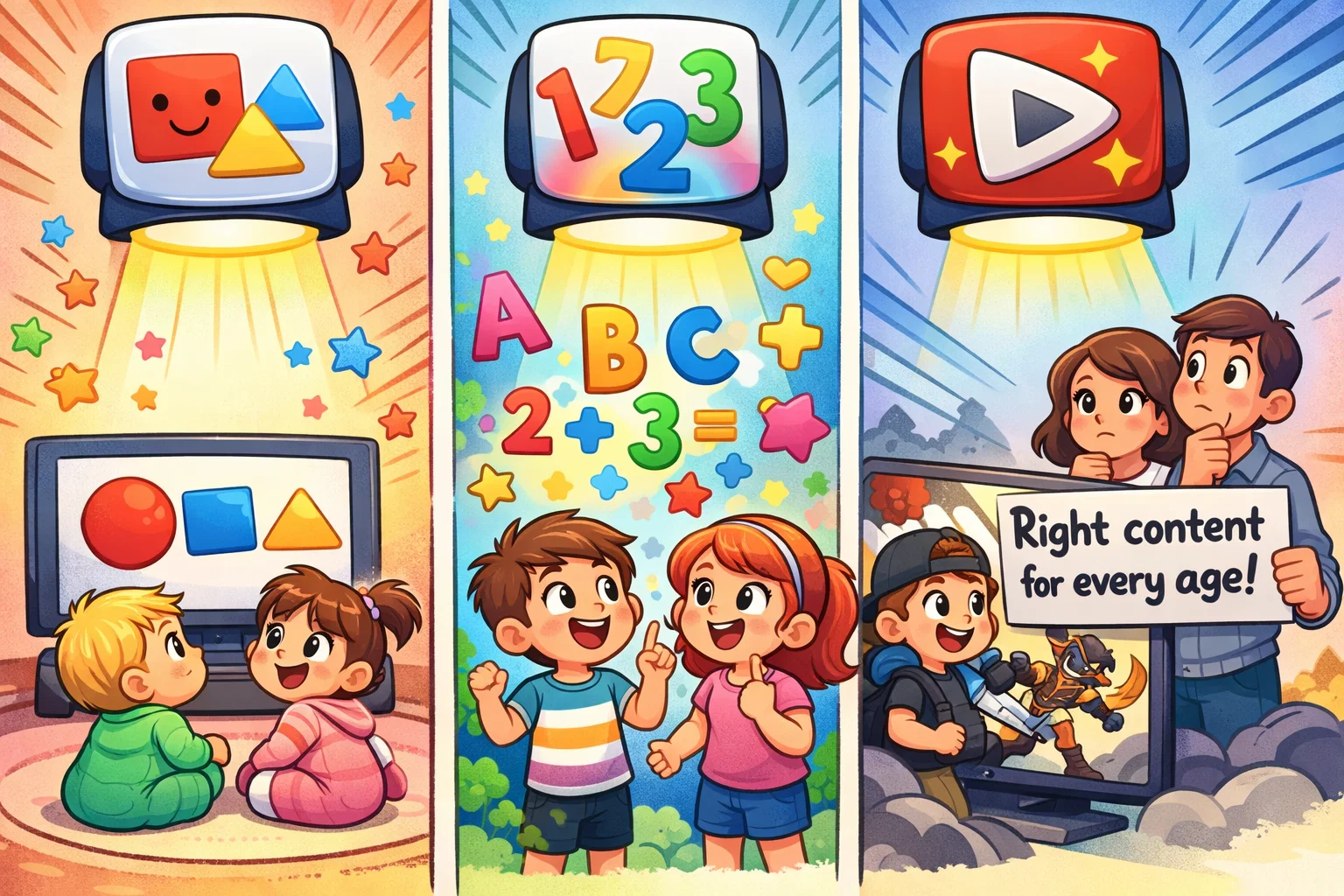  Netflix vs PBS Kids age suitability comparison for toddlers, children and preteens.
