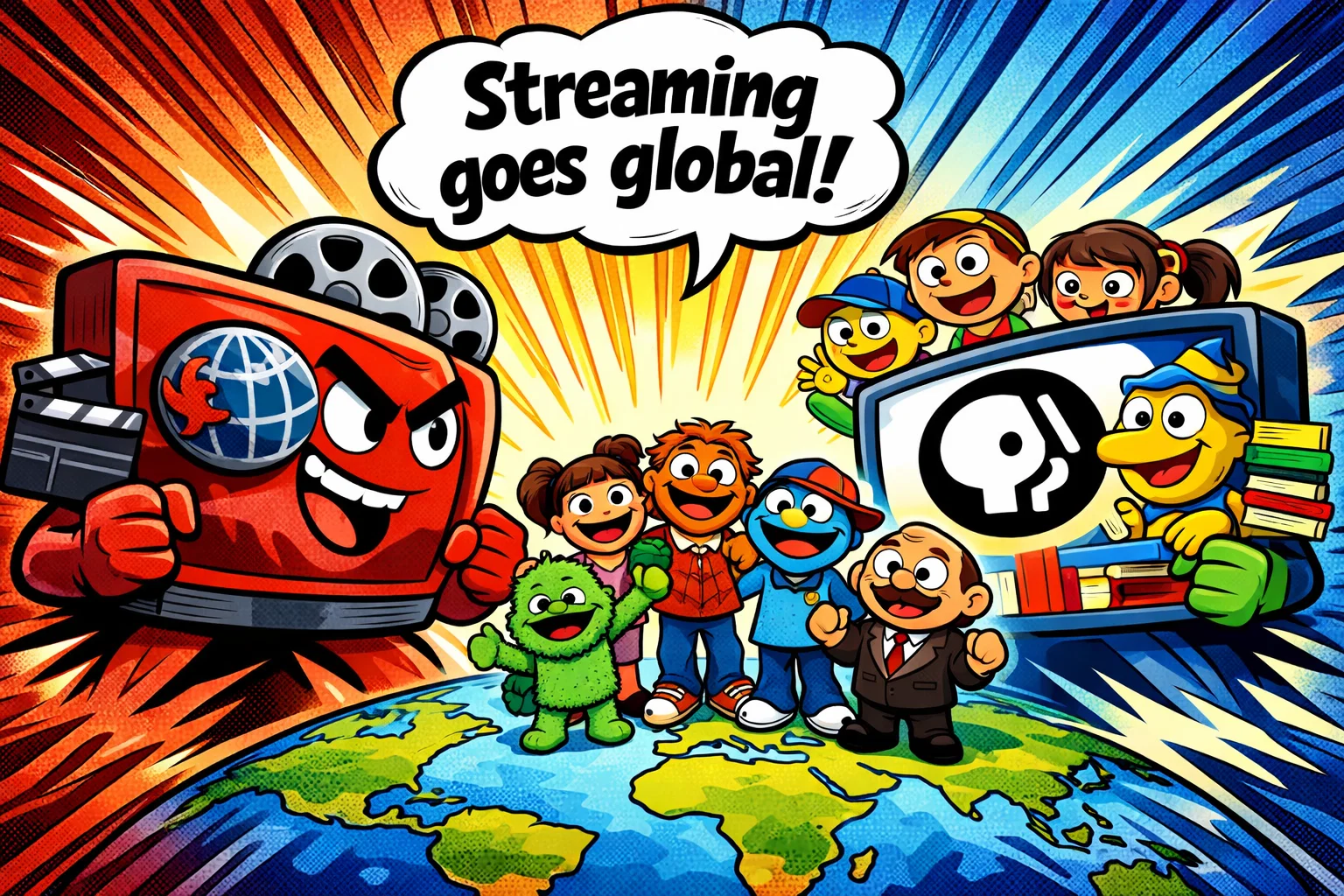 Netflix vs PBS Kids global streaming comparison of Sesame Workshop content worldwide.