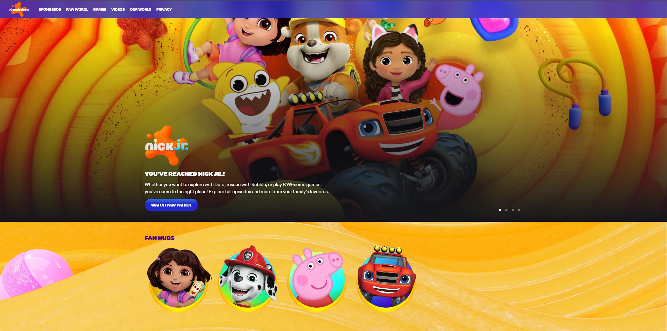 Nick Jr Website. 
