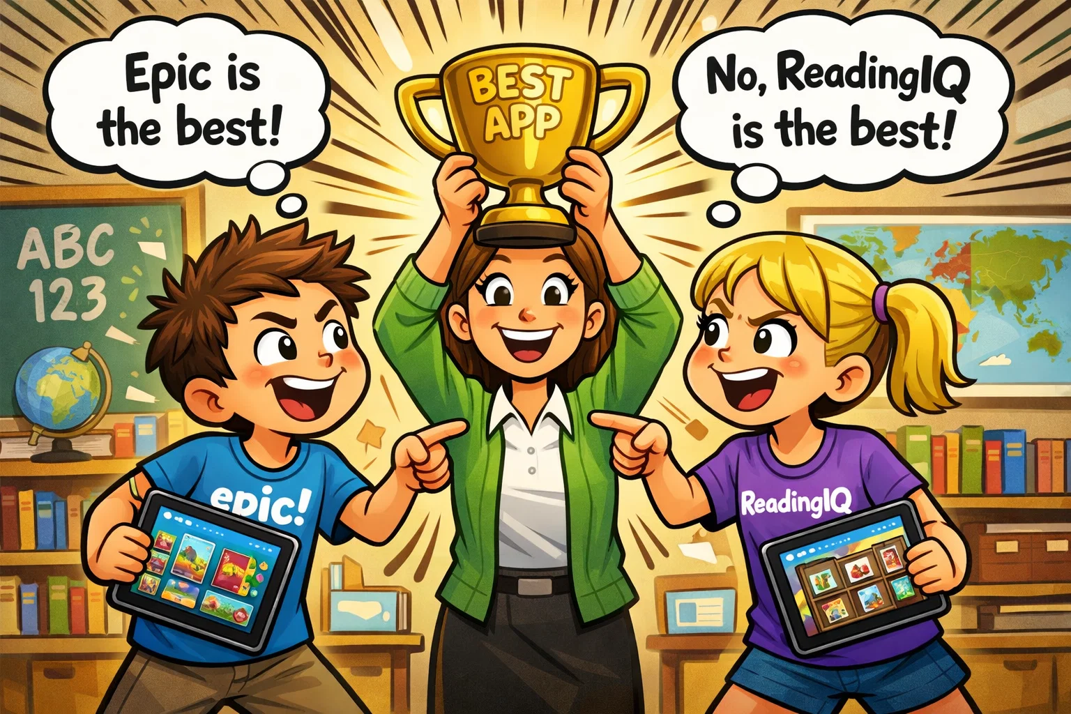  Price comparison of Epic vs ReadingIQ apps, showcasing value and cost differences.
