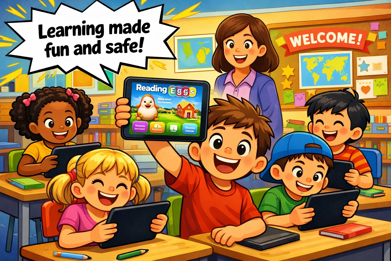 Reading Eggs App Screenshot.