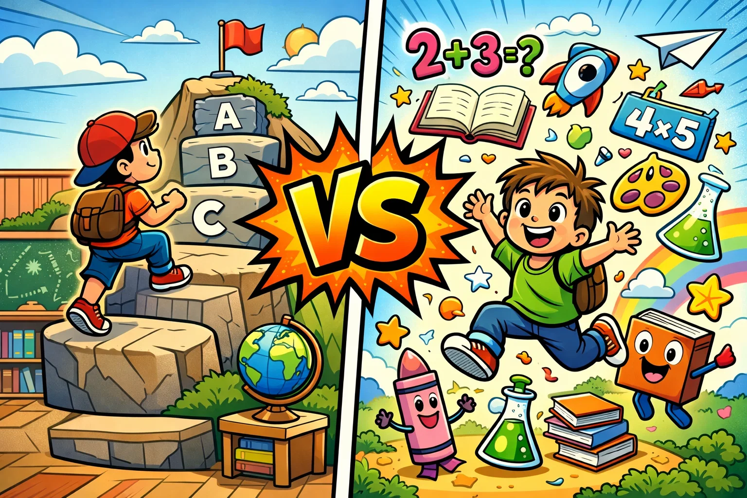 Reading Eggs vs Khan Academy Kids direct comparison for children learning.