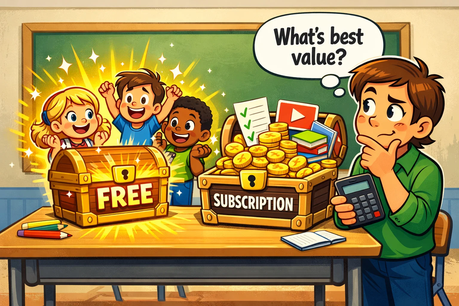 Reading Eggs vs Khan Academy Kids pricing comparison 2026 overview.