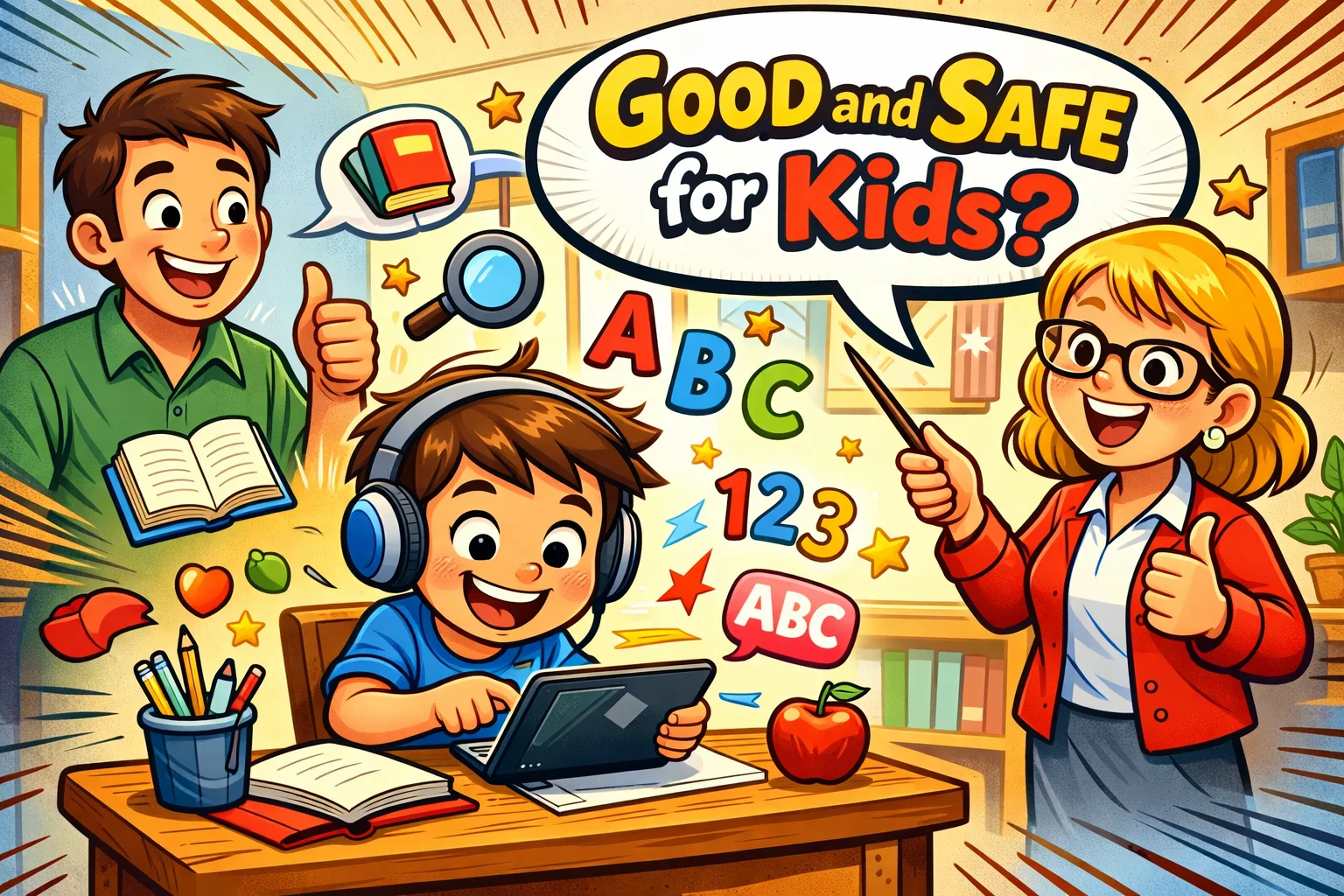 Reading Eggspress review showing safe reading app use for kids with parent support.