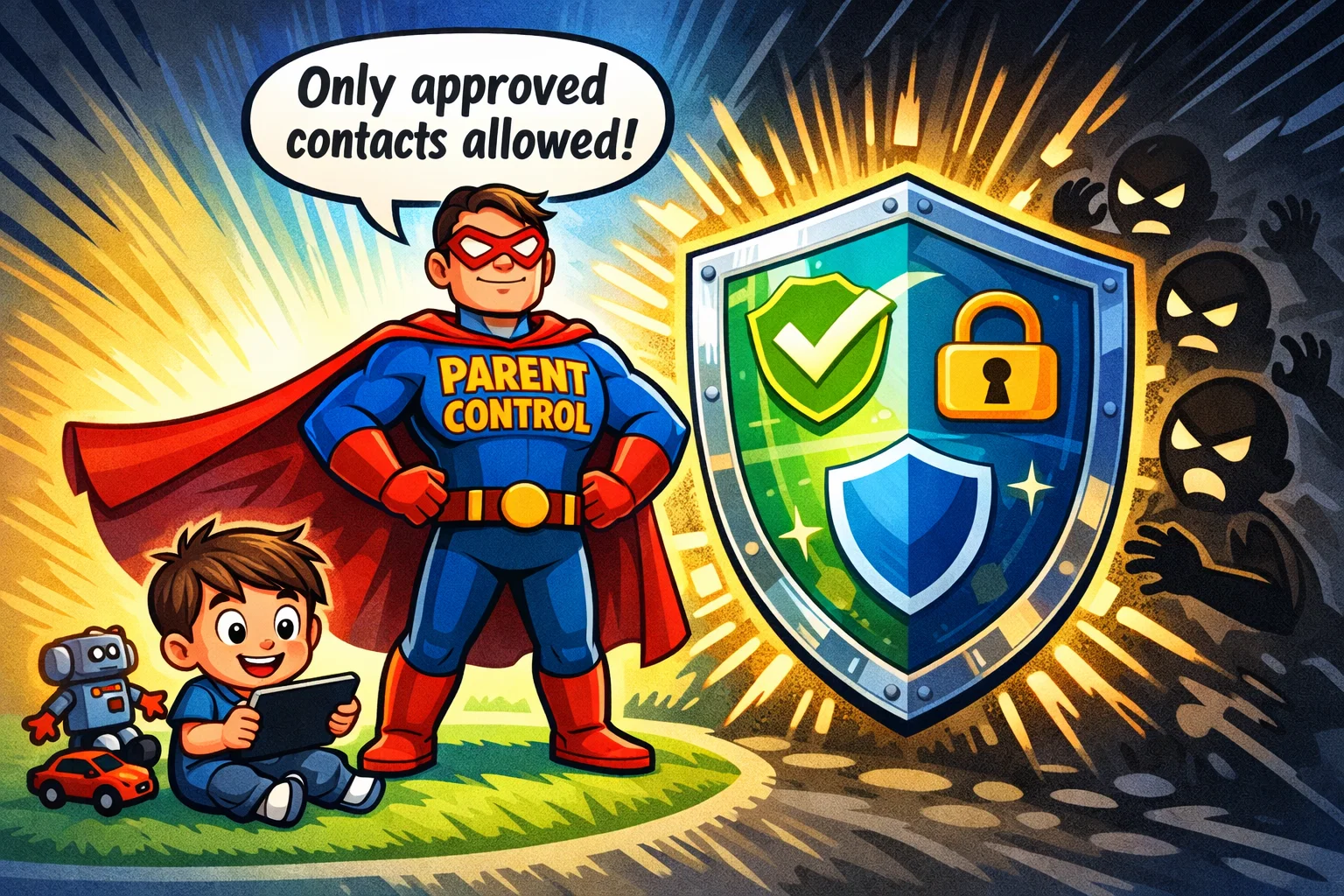 Messenger Kids vs JusTalk Kids safety and privacy controls with parental approval features.
