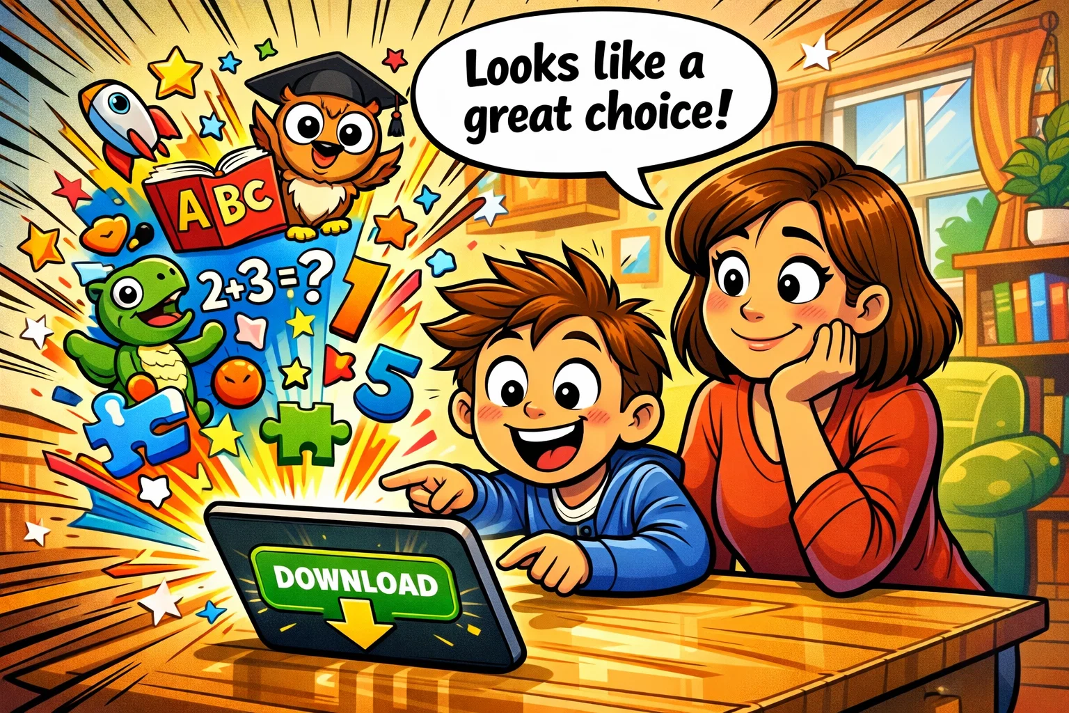 Should kids download PBS Kids Games with parent and child choosing educational app.
