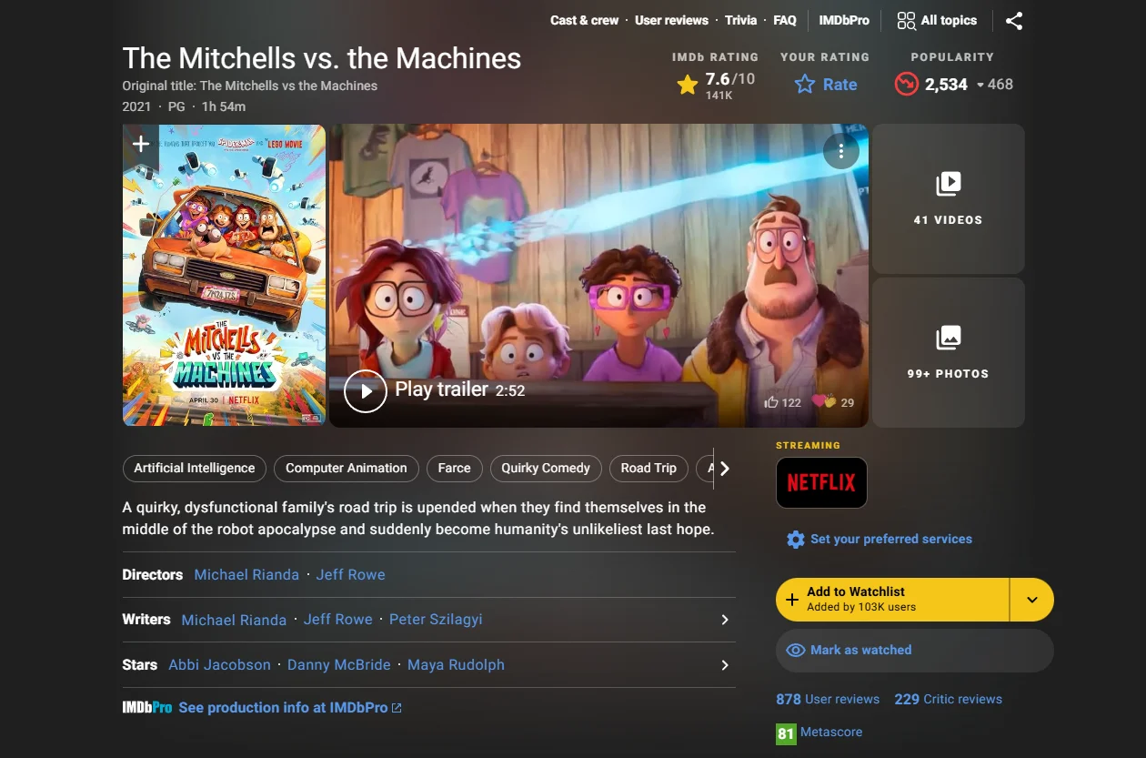 The Mitchells vs. the Machines Screenshot