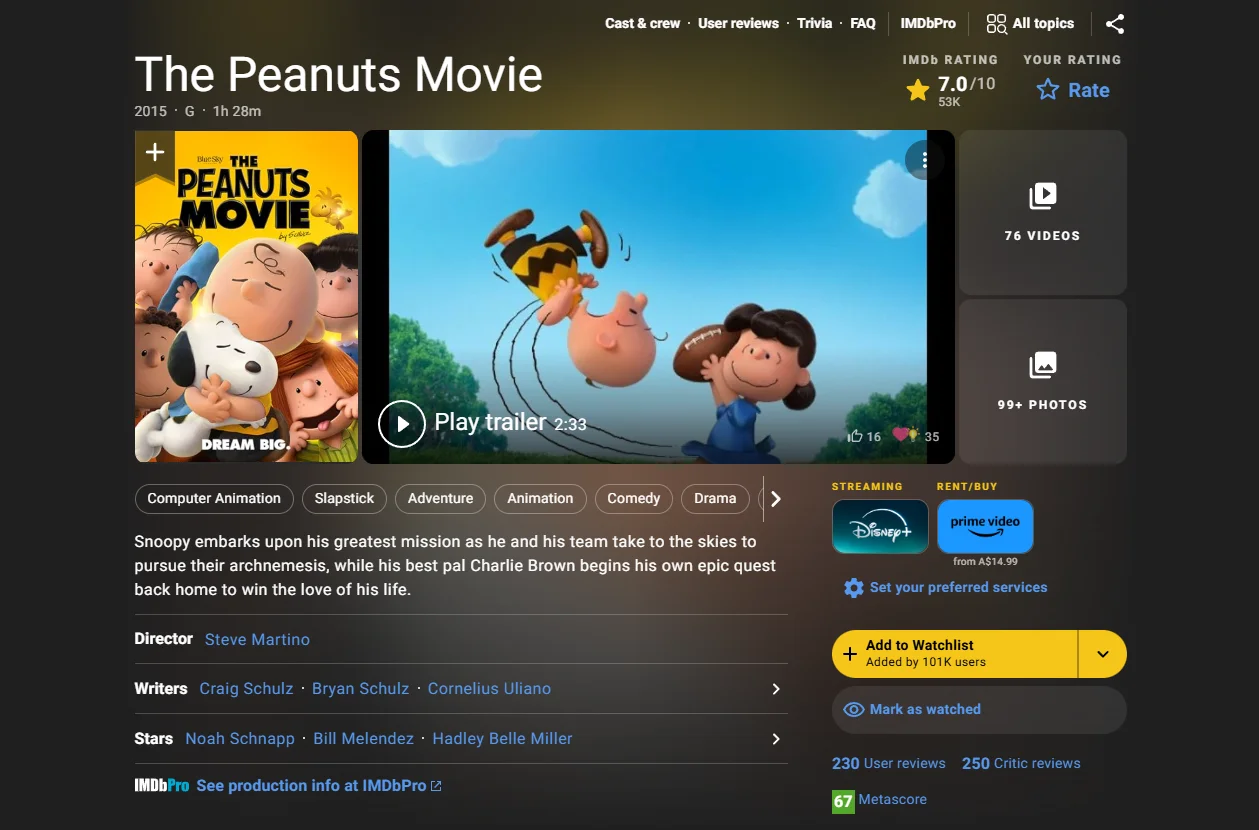 The Peanuts Movie Screenshot 
