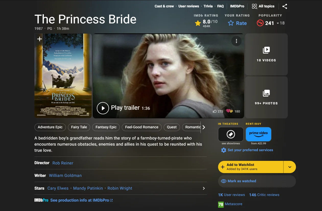  The Princess Bride Screenshot
