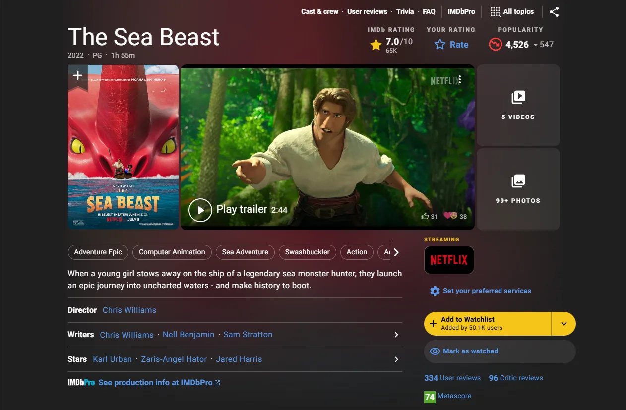 The Sea Beast Screenshot