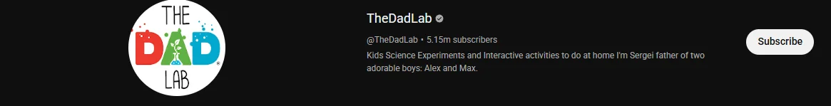 Screenshot of The DadLab
