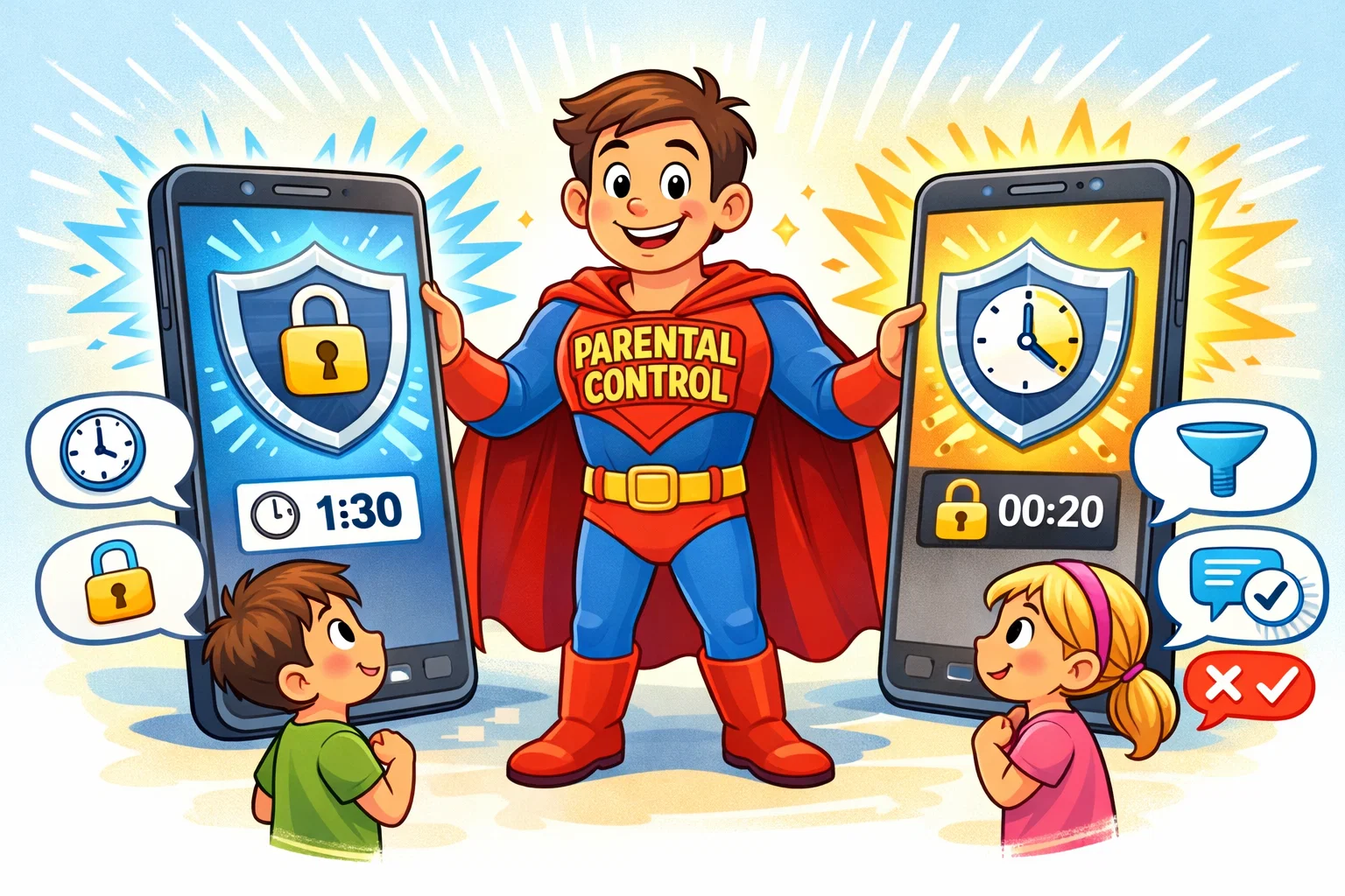 TikTok vs YouTube safety parental controls comparison with privacy and screen time tools.
