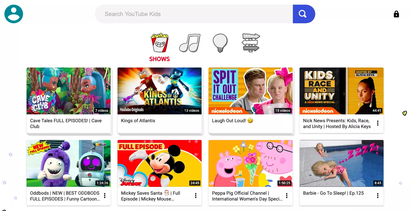  YoutubeKids Web Screenshot 

