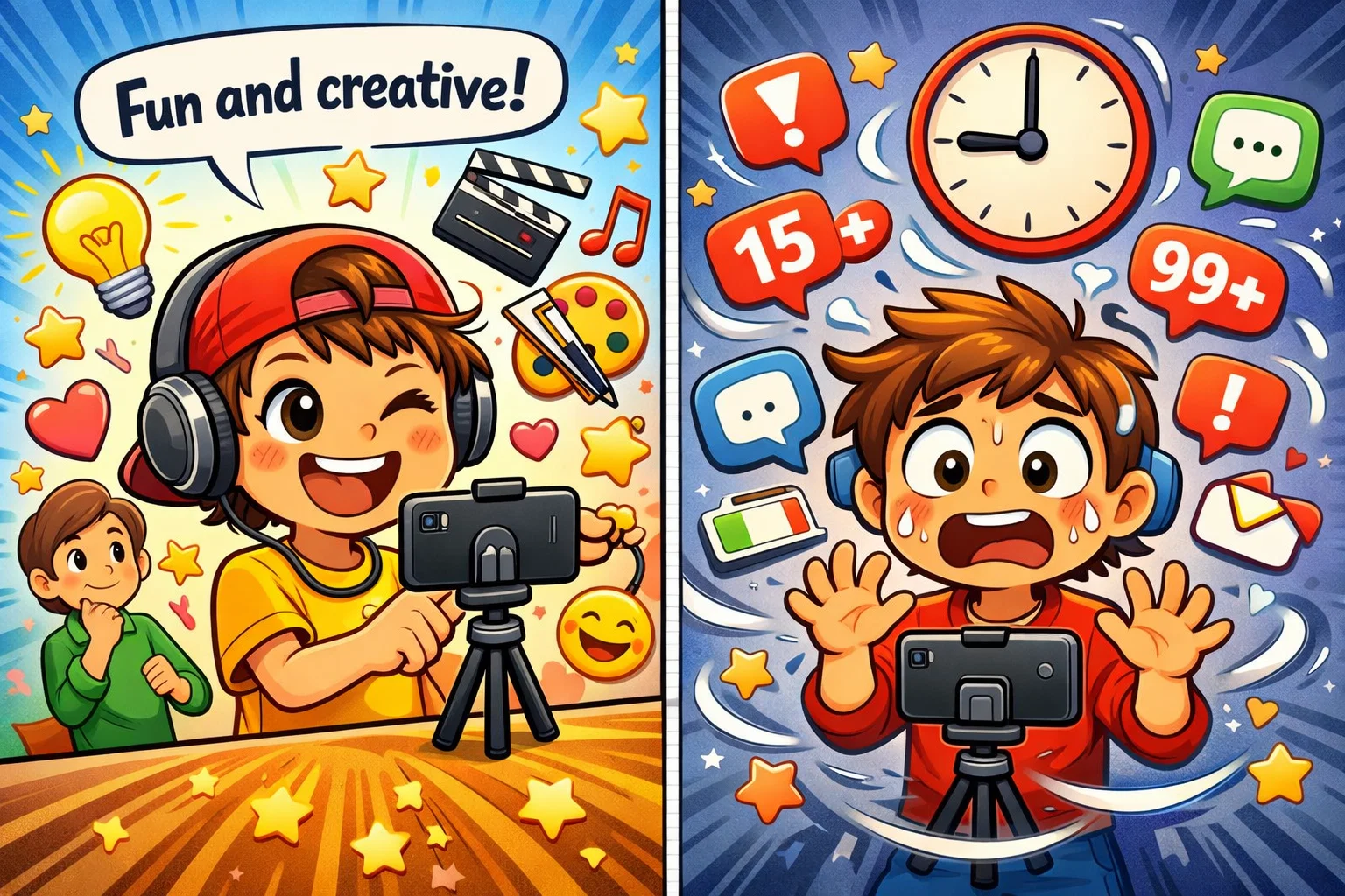Zigazoo pros and limitations for kids showing creative video tools and usage concerns.