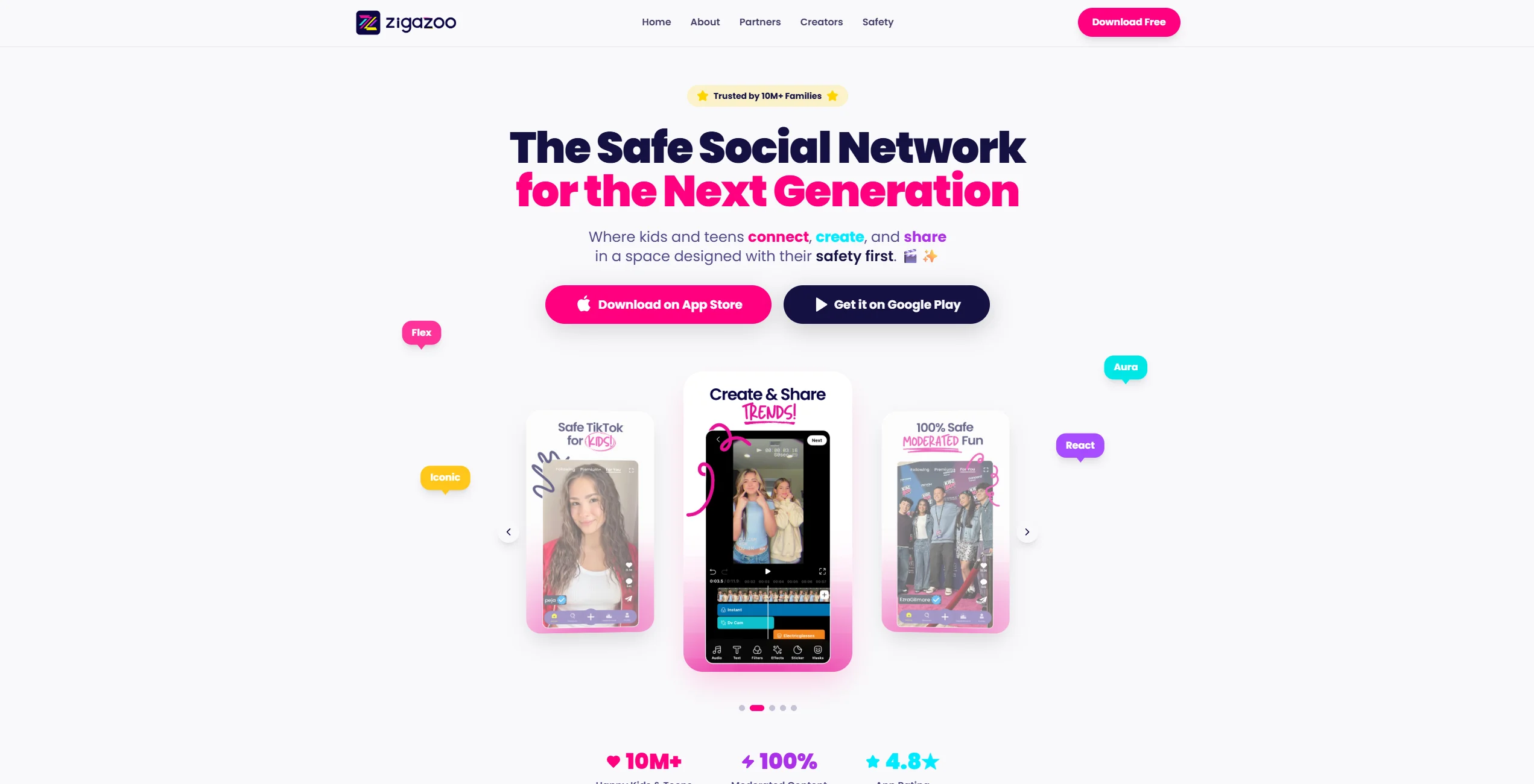 Zigazoo Web Screenshot.