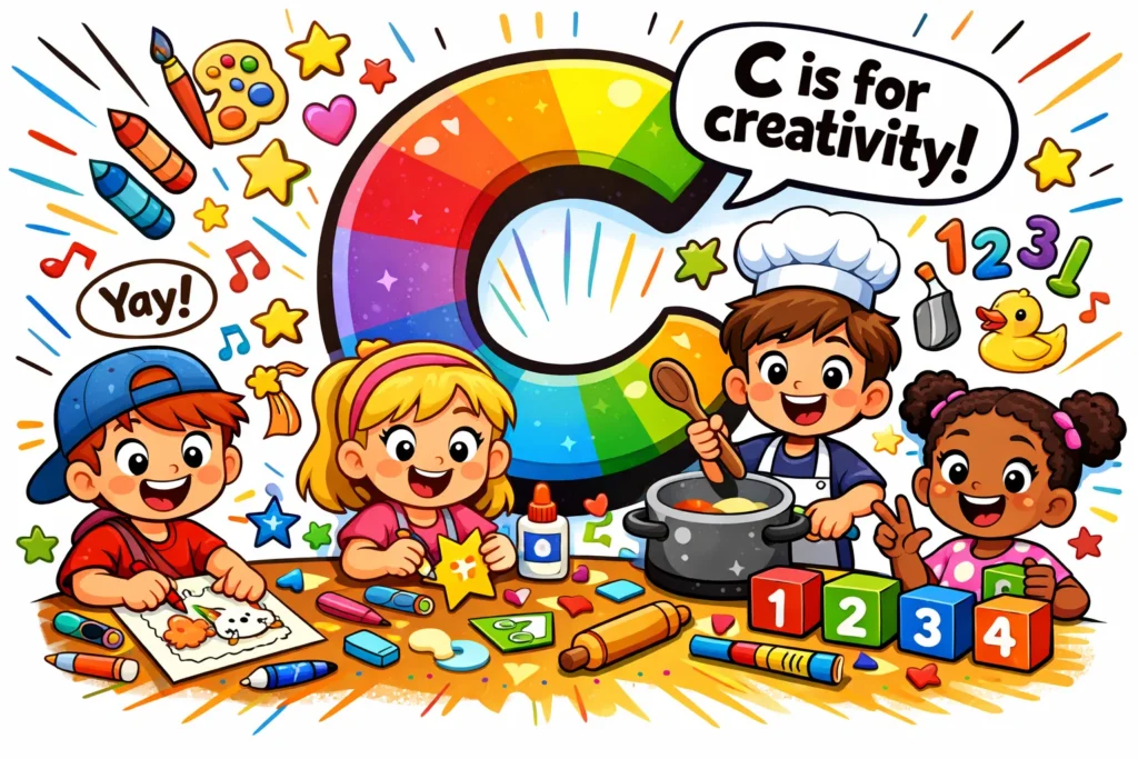 Activities that start with C kids with creative and educational tasks.