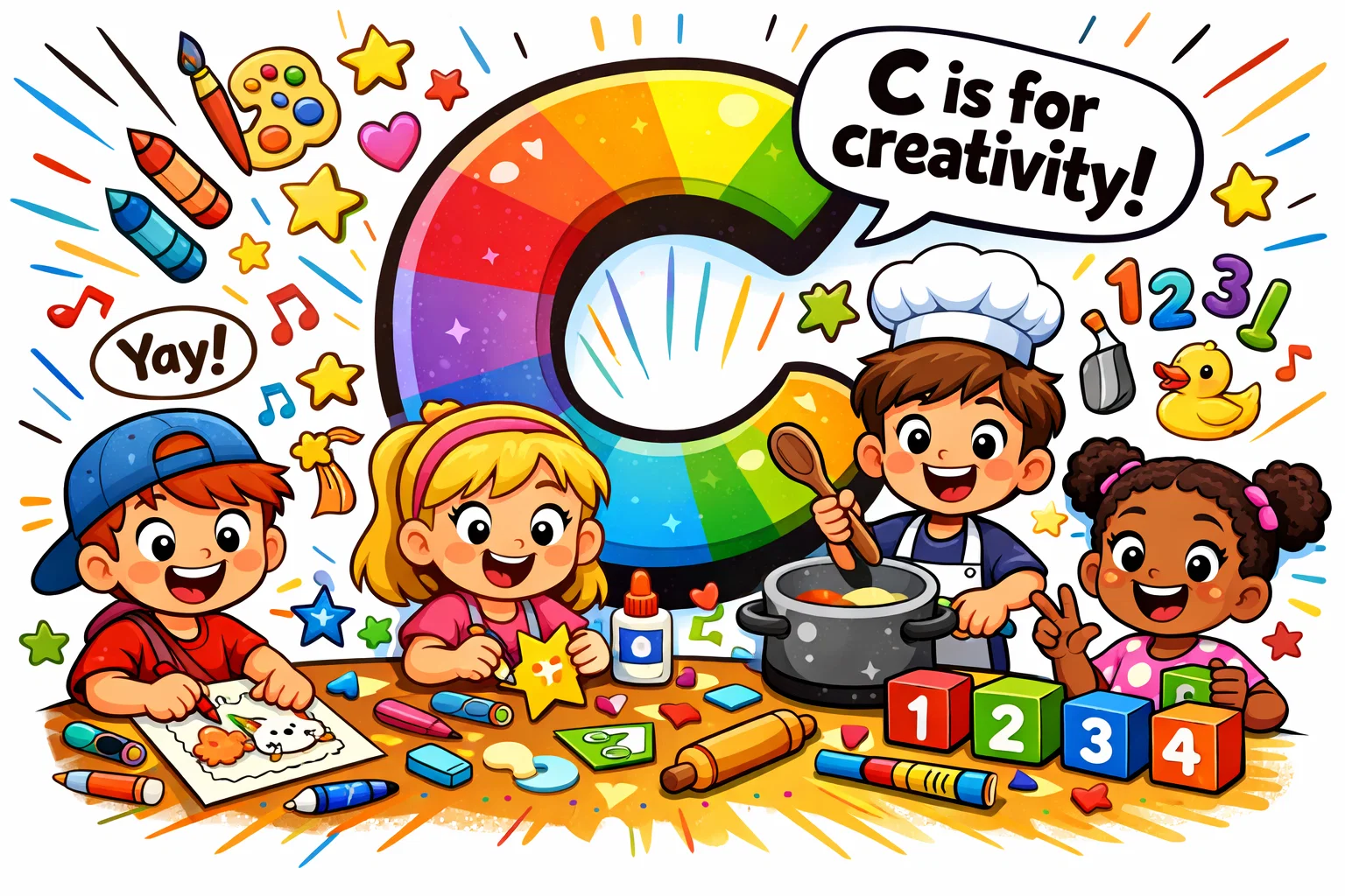 Activities that start with C kids with creative and educational tasks.