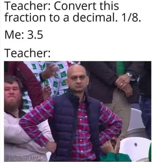‘Fraction to Decimal Fail’ Meme
