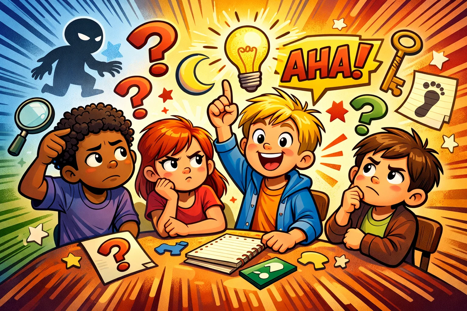 Hard What Am I riddles for kids with tricky clues and a bright idea moment.