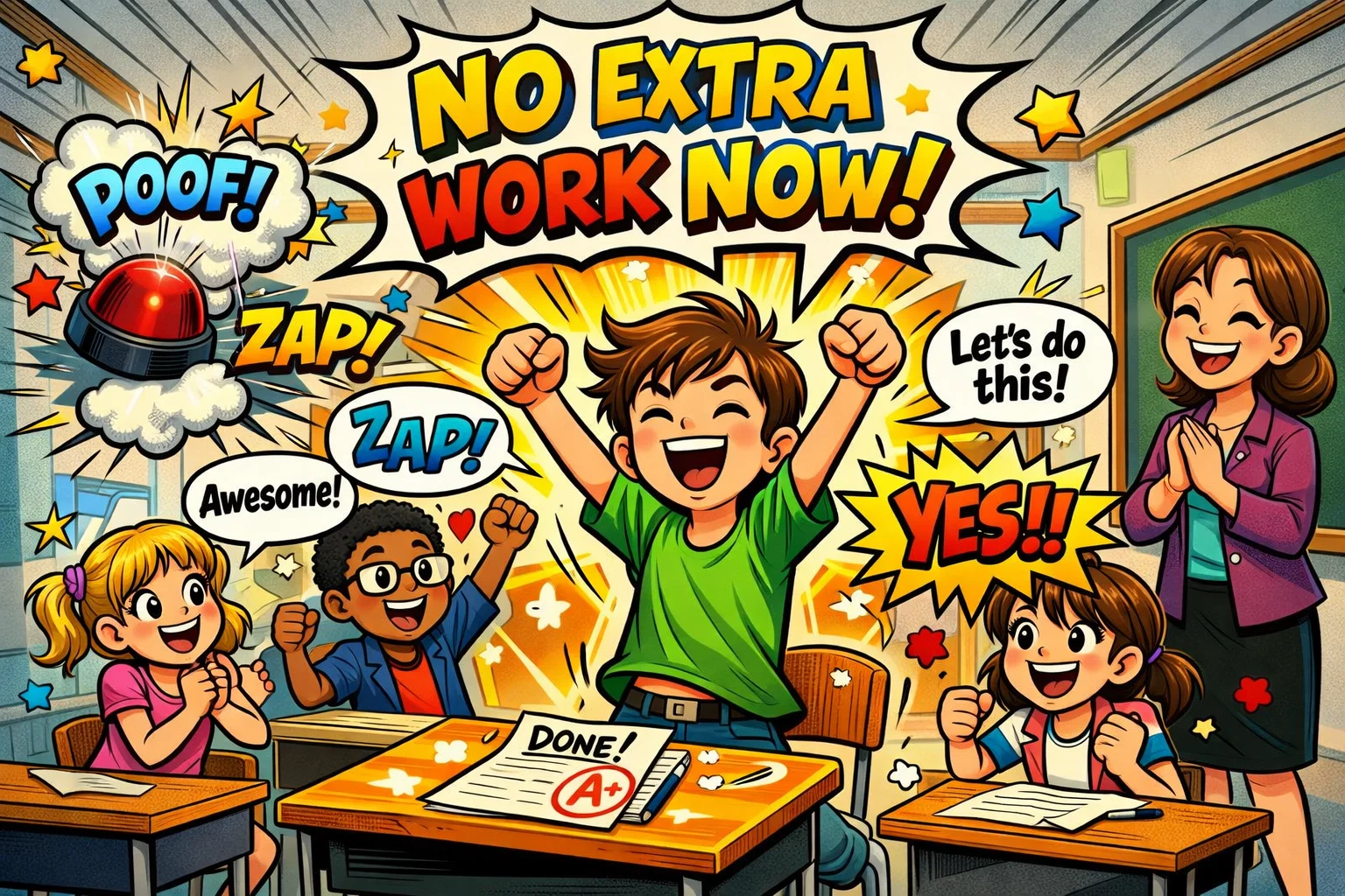 Negative reinforcement examples in classroom, student finishing work to avoid tasks.
